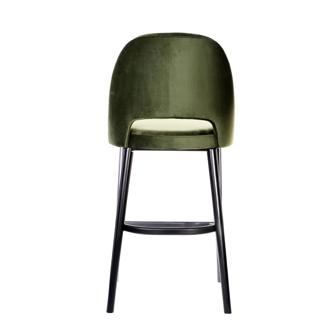 Furnlink Durafurn Semifreddo Stool - Black Legs/Avocado Velvet • PAS-DU197