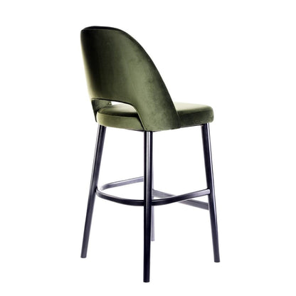 Furnlink Durafurn Semifreddo Stool - Black Legs/Avocado Velvet • PAS-DU197