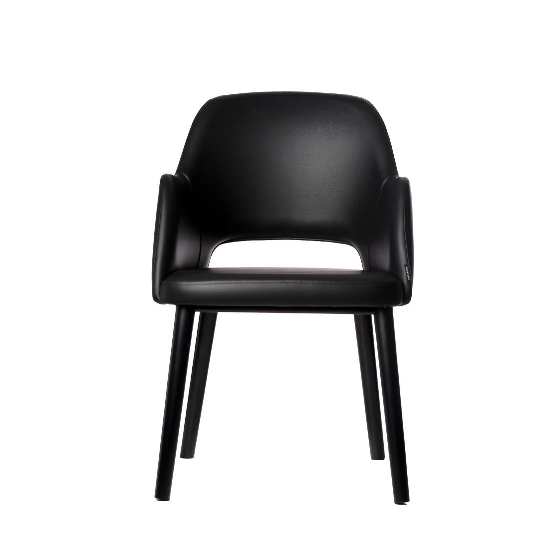 Furnlink Durafurn Sorbet Arm Chair Black (2 Pack) • PAS-DU212