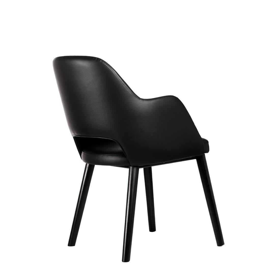 Furnlink Durafurn Sorbet Arm Chair Black (2 Pack) • PAS-DU212