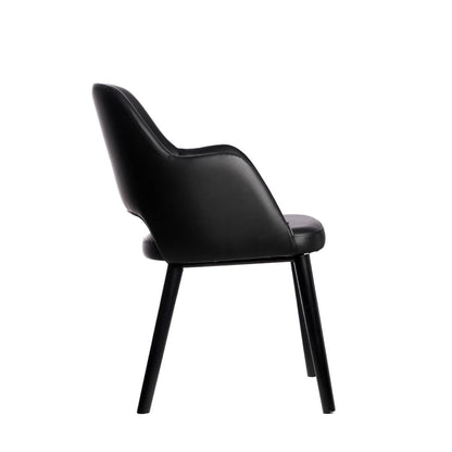 Furnlink Durafurn Sorbet Arm Chair Black (2 Pack) • PAS-DU212