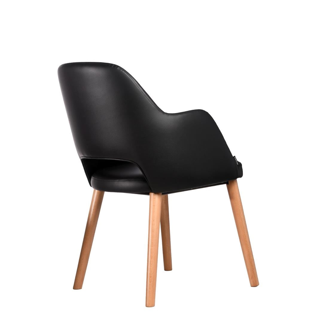 Furnlink Durafurn Sorbet Arm Chair-Black (2 Pack) • PAS-DU222