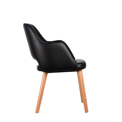 Furnlink Durafurn Sorbet Arm Chair-Black (2 Pack) • PAS-DU222