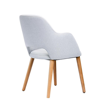 Furnlink Durafurn Sorbet Chair Light Grey (2 Pack) • PAS-DU223