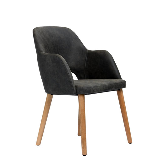 Furnlink Durafurn Sorbet Chair Charcoal (2 Pack) • PAS-DU227