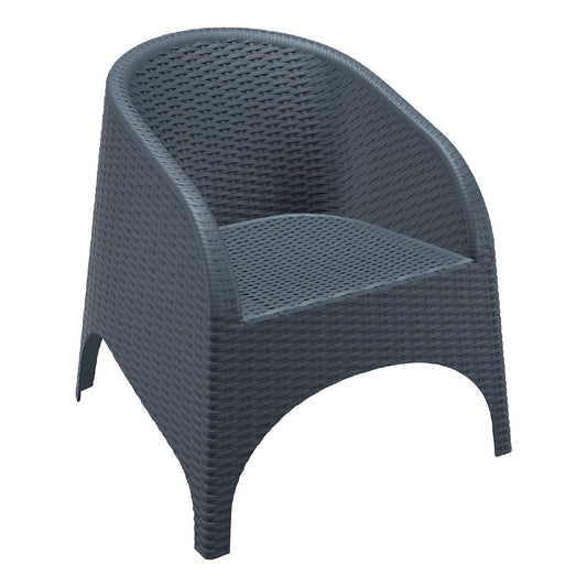 Siesta Aruba Armchair Anthracite (2 Pack) • PAS-DU251