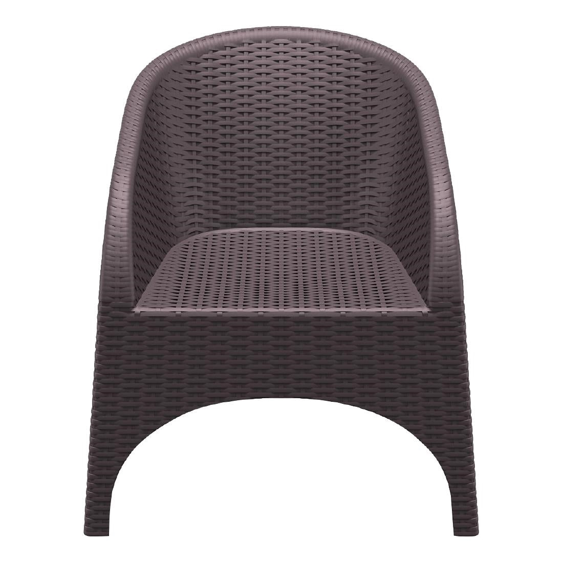Siesta Aruba Armchair Chocolate (2 Pack) • PAS-DU252
