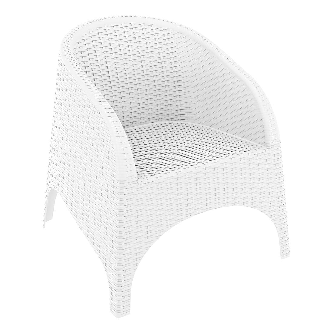 Siesta Aruba Armchair White (2 Pack) • PAS-DU253