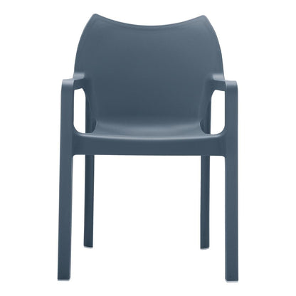 Siesta Diva Armchair Anthracite (4 Pack) • PAS-DU254