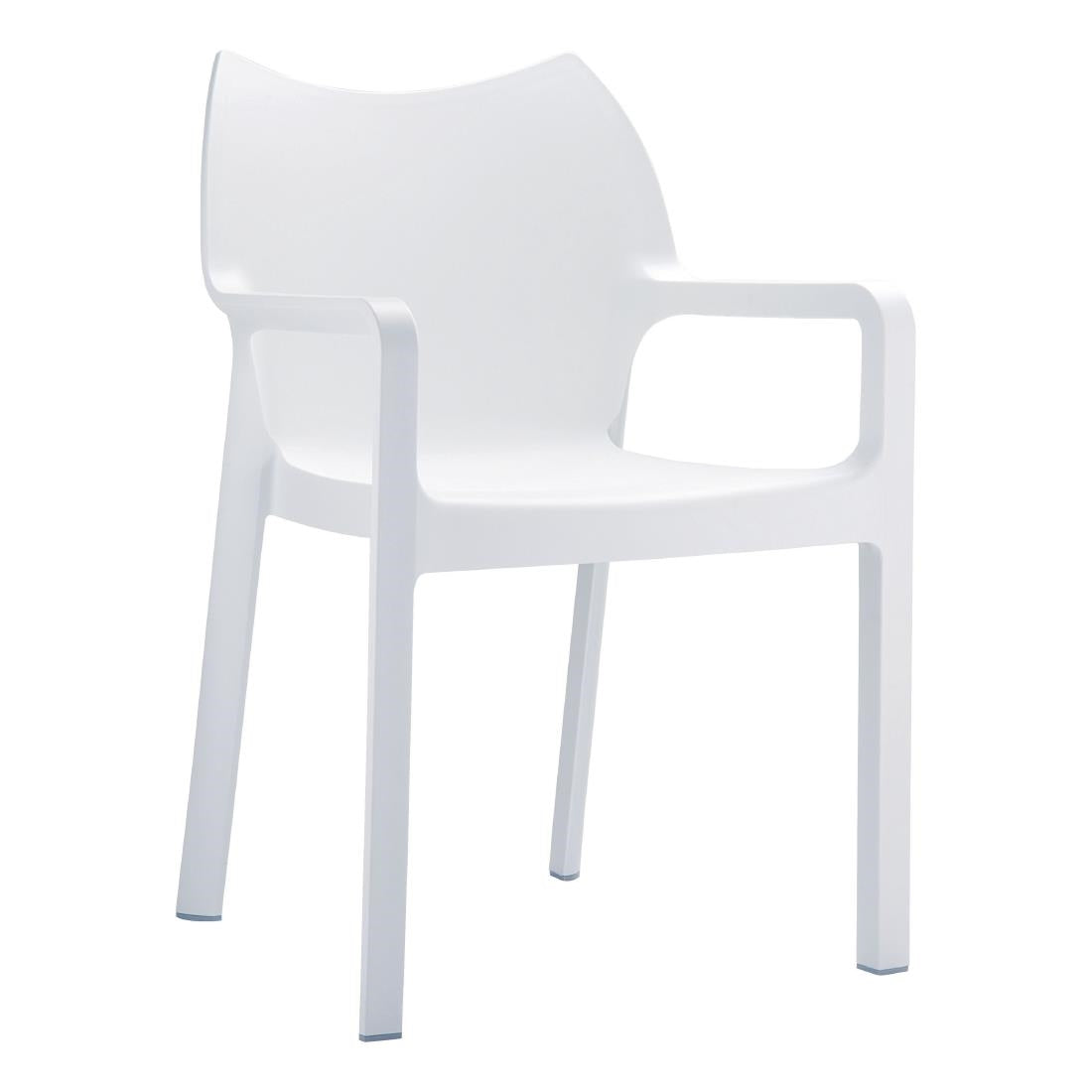 Siesta Diva Armchair White (4 Pack) • PAS-DU258