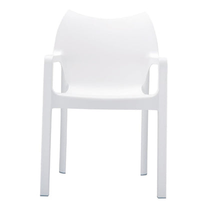 Siesta Diva Armchair White (4 Pack) • PAS-DU258