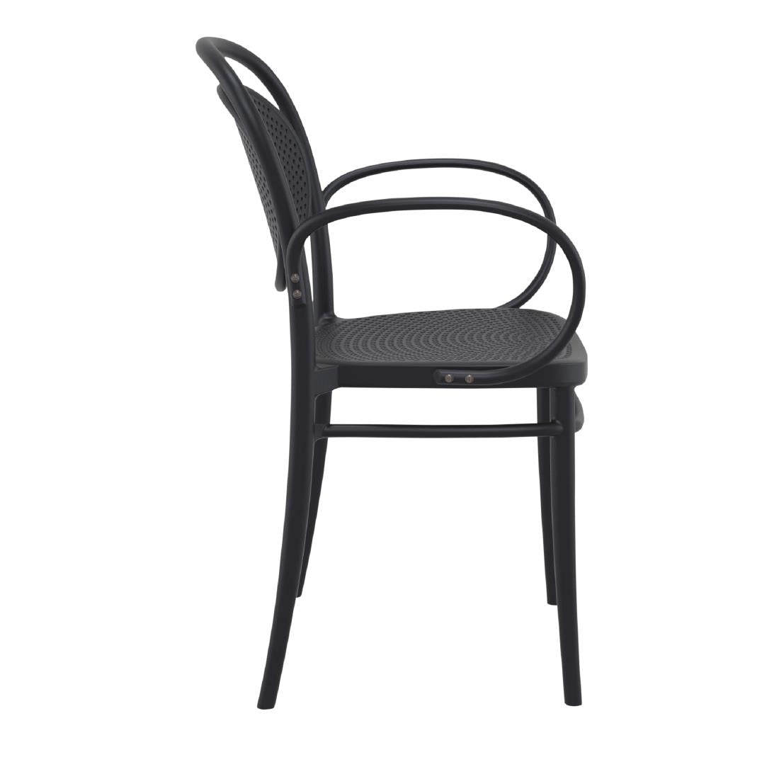 Siesta Marcel XL Chair Black (2 Pack) • PAS-DU265