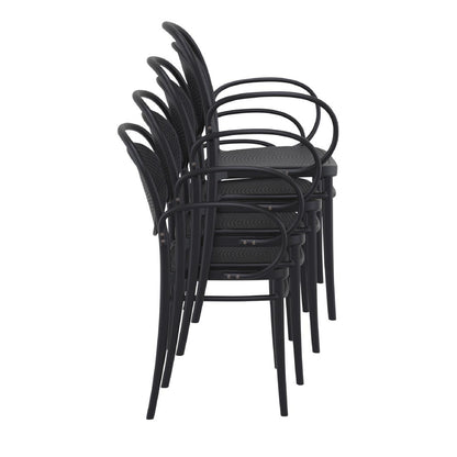 Siesta Marcel XL Chair Black (2 Pack) • PAS-DU265