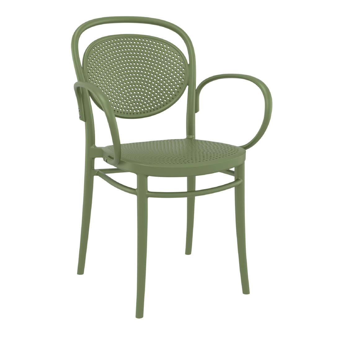 Siesta Marcel XL Chair Olive Green (2 Pack) • PAS-DU266