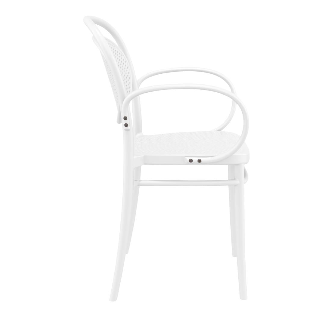 Siesta Marcel XL Chair White (2 Pack) • PAS-DU268