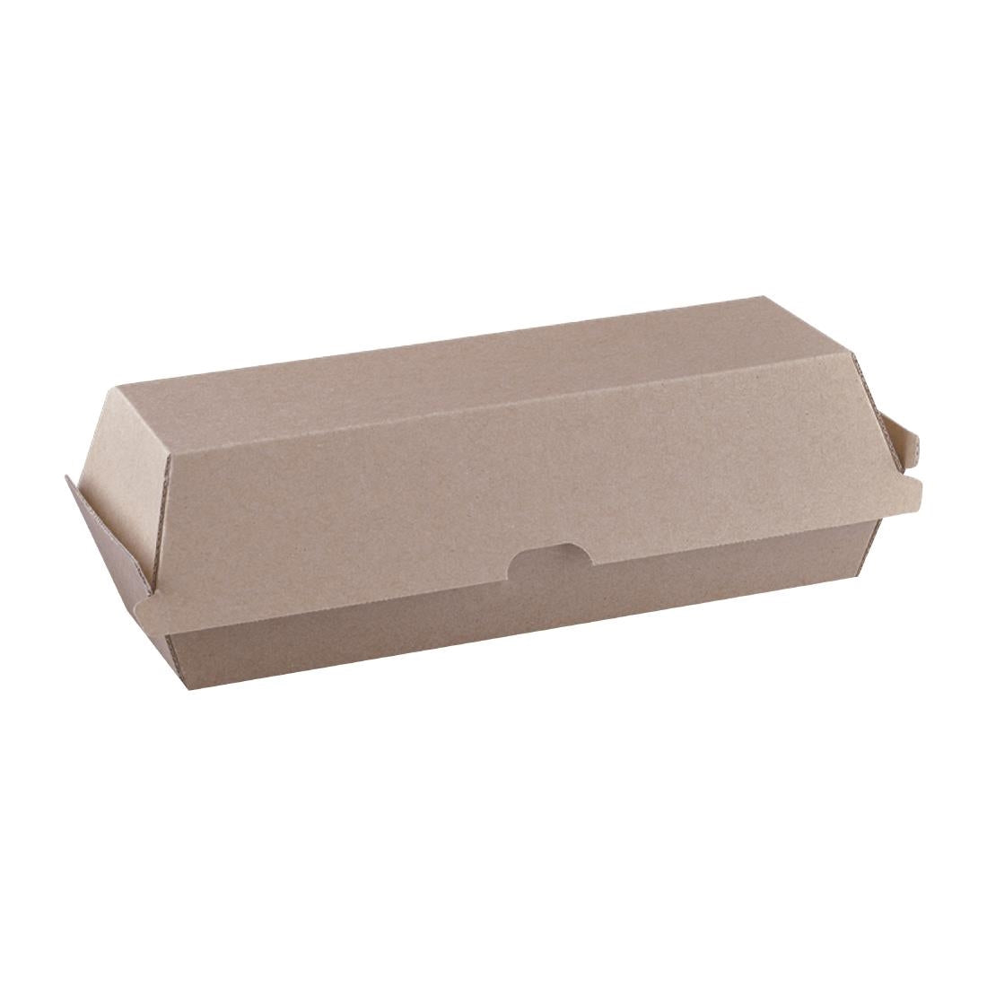 Detpak Endura Hot Dog Box Brown (400 Pack) (210 x 70 x 77mm / 8x3x3" | Pack of 400) • PAS-DU280