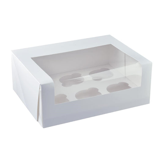 Detpak 6 Cupcake Window Box (Pack of 100) • PAS-DU302