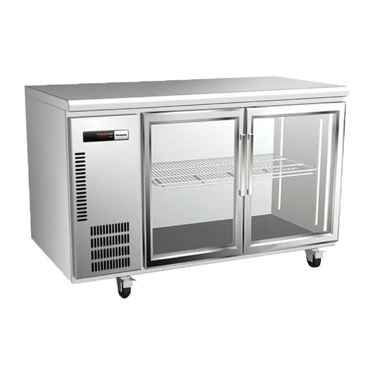 Panasonic Slimline Underbench Pillarless Double Door Refrigeration Unit - 214Ltr • PAS-DU364