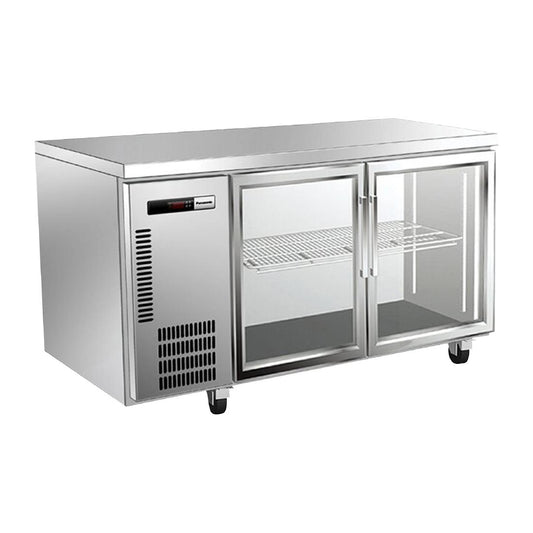 Panasonic Large Underbench Pillarless Double Door Refrigeration Unit - 280Ltr (Dimensions: 850mm(H) x 1200mm(W) x 750mm(D) / 33x47x29" | Capacity: 280Ltrs) • PAS-DU365