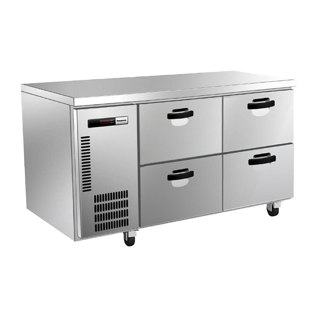 Panasonic Underbench Four Drawer Refrigeration unit - 138Ltr • PAS-DU371