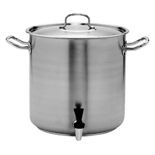 Pujadas Stockpot with Cover and Tap Inox-Pro 450mm - 72Ltr • PAS-DU388