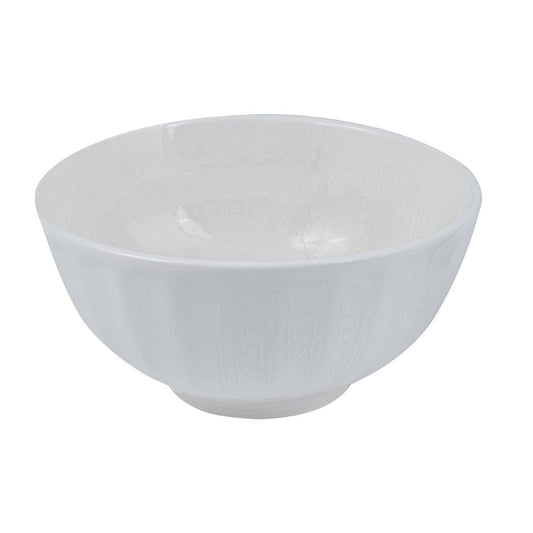 Moda Porcelain Snow Scalloped Round Bowl 180mm - 1000ml (4 Pack) (180mm | 1000ml | Box of 4) • PAS-DU415
