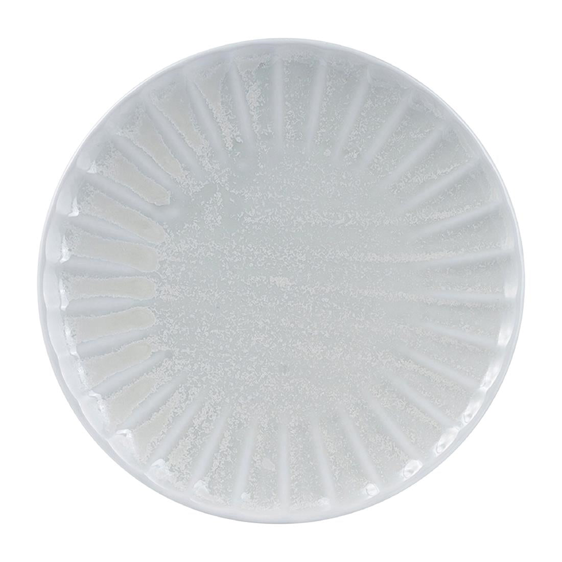 Moda Porcelain Willow Scalloped Round Plate 260mm (4 Pack) (260mm | Box of 4) • PAS-DU418