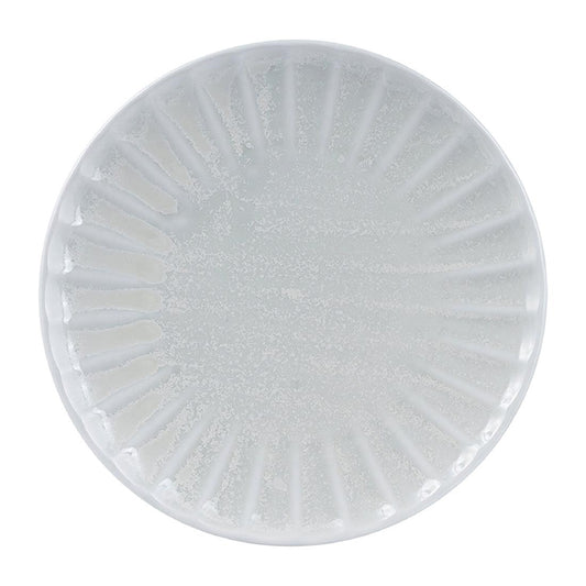 Moda Porcelain Willow Scalloped Round Plate 260mm (4 Pack) (260mm | Box of 4) • PAS-DU418