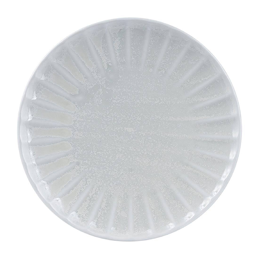 Moda Porcelain Willow Scalloped Round Plate 260mm (Box of 4) • PAS-DU418