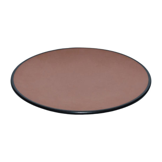 Coucou Dual Colour Round Plate 205mm - Brown & Black (12 Pack) (Colour: Brown & Black | Pack of 12 | 205mm / 8" | Melamine material) • PAS-DU510
