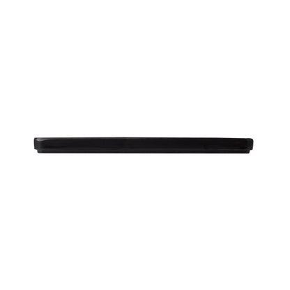 Coucou Dual Colour Rect. Plate 290x130mm - White & Black (12 Pack) (Colour: White & Black | Pack of 12 | 290x130mm / 11.4x5.11" | Melamine material) • PAS-DU544
