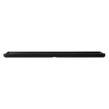 Coucou Dual Colour Rect. Plate 500x180mm - Black (9 Pack) (Colour: Black & Black | Pack of 9 | 500x180mm / 19.6x7" | Melamine material) • PAS-DU555