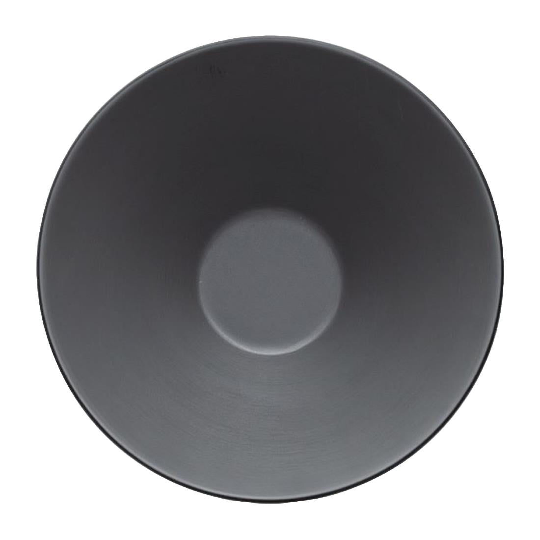 Coucou Dual Colour V-Shape Round Bowl 150mm - Grey & Black (12 Pack) (Colour: Grey & Black | Pack of 12 | 150mm / 5.9" | Melamine material) • PAS-DU558