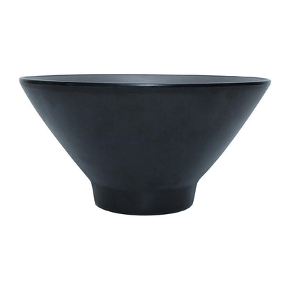 Coucou Dual Colour V-Shape Round Bowl 150mm - Grey & Black (12 Pack) (Colour: Grey & Black | Pack of 12 | 150mm / 5.9" | Melamine material) • PAS-DU558