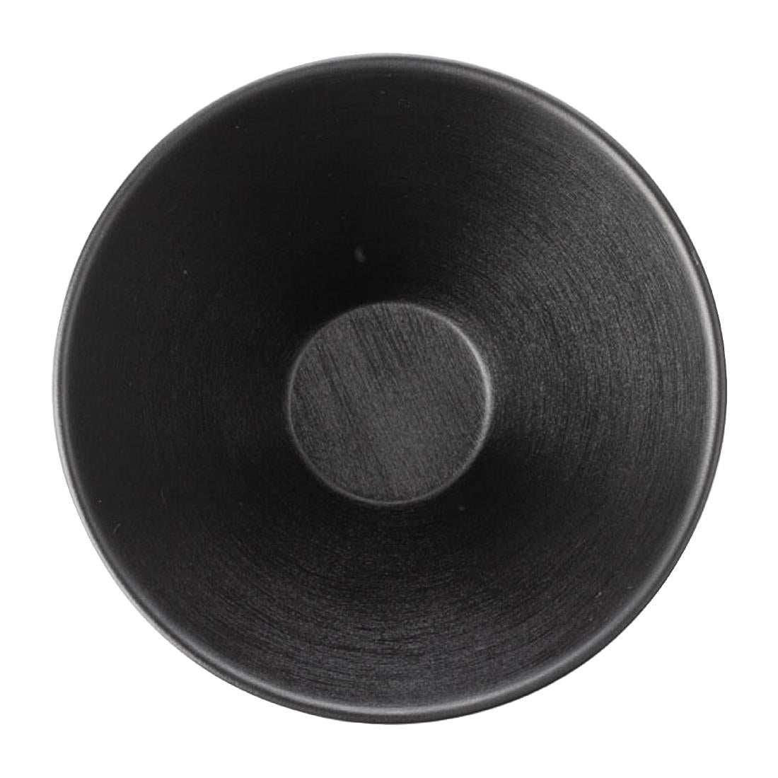 Coucou Dual Colour V-Shape Round Bowl 150mm - Black (12 Pack) (Colour: Black & Black | Pack of 12 | 150mm / 5.9" | Melamine material) • PAS-DU560
