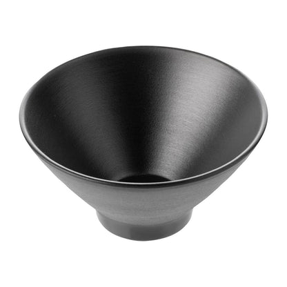 Coucou Dual Colour V-Shape Round Bowl 150mm - Black (12 Pack) (Colour: Black & Black | Pack of 12 | 150mm / 5.9" | Melamine material) • PAS-DU560