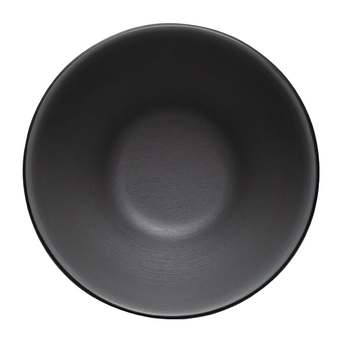 Coucou Dual Colour Round Bowl 110mm - Grey & Black (24 Pack) (Colour: Grey & Black | Pack of 24 | 110mm / 4.3" | Melamine material) • PAS-DU563