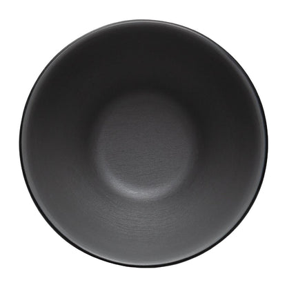 Coucou Dual Colour Round Bowl 110mm - Grey & Black (24 Pack) (Colour: Grey & Black | Pack of 24 | 110mm / 4.3" | Melamine material) • PAS-DU563