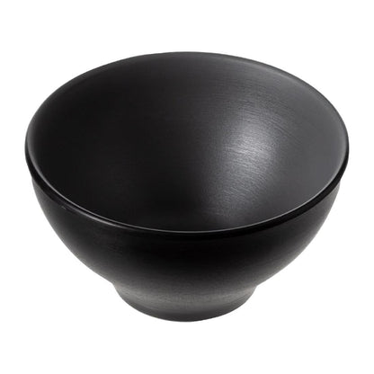 Coucou Dual Colour Round Bowl 110mm - Grey & Black (24 Pack) (Colour: Grey & Black | Pack of 24 | 110mm / 4.3" | Melamine material) • PAS-DU563