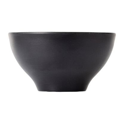 Coucou Dual Colour Round Bowl 110mm - Grey & Black (24 Pack) (Colour: Grey & Black | Pack of 24 | 110mm / 4.3" | Melamine material) • PAS-DU563