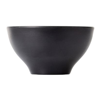 Coucou Dual Colour Round Bowl 110mm - White & Black (24 Pack) (Colour: White & Black | Pack of 24 | 110mm / 4.3" | Melamine material) • PAS-DU564