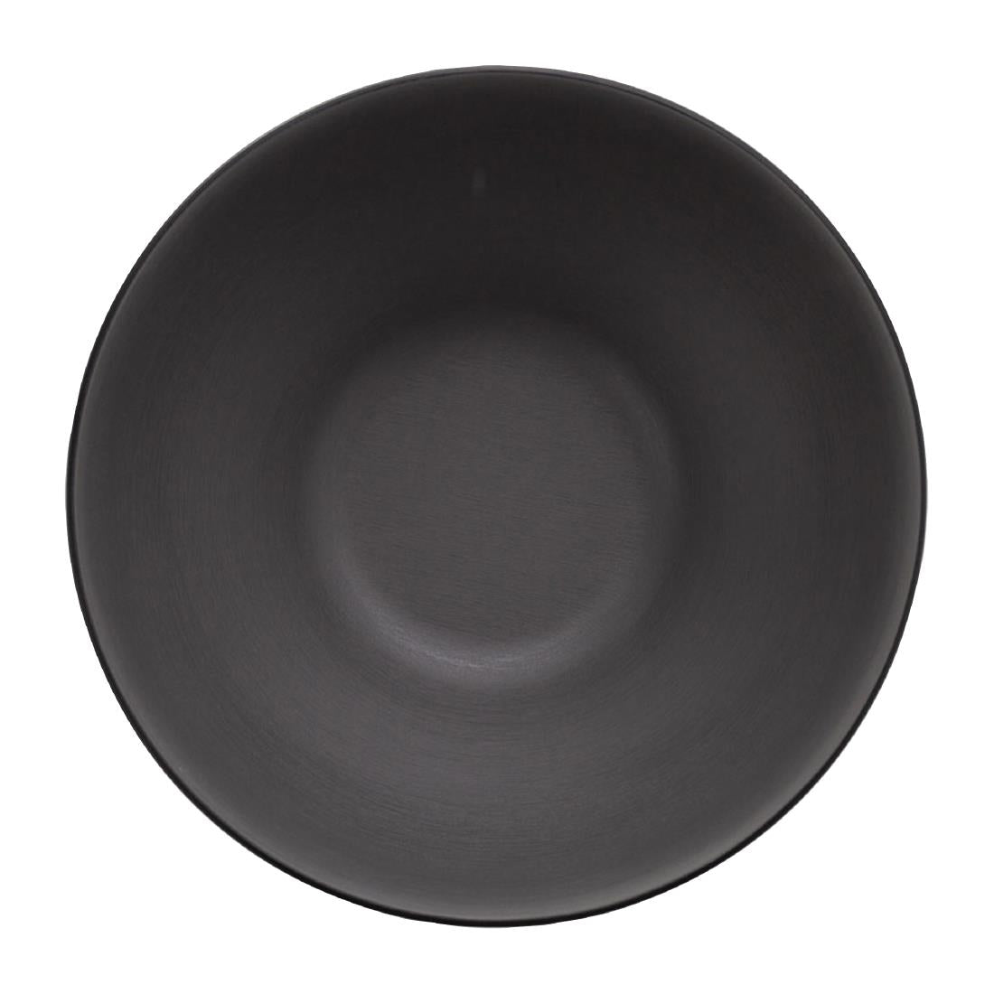 Coucou Dual Colour Round Bowl 210mm - Grey & Black (12 Pack) (Colour: Grey & Black | Pack of 12 | 210mm / 8.2" | Melamine material) • PAS-DU568