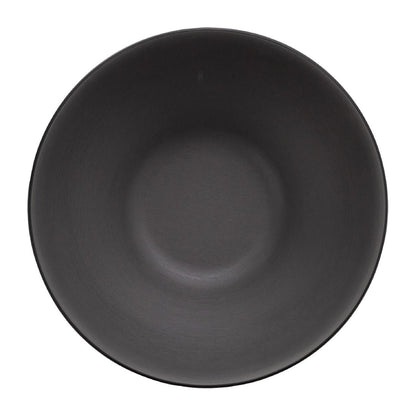 Coucou Dual Colour Round Bowl 210mm - Grey & Black (12 Pack) (Colour: Grey & Black | Pack of 12 | 210mm / 8.2" | Melamine material) • PAS-DU568