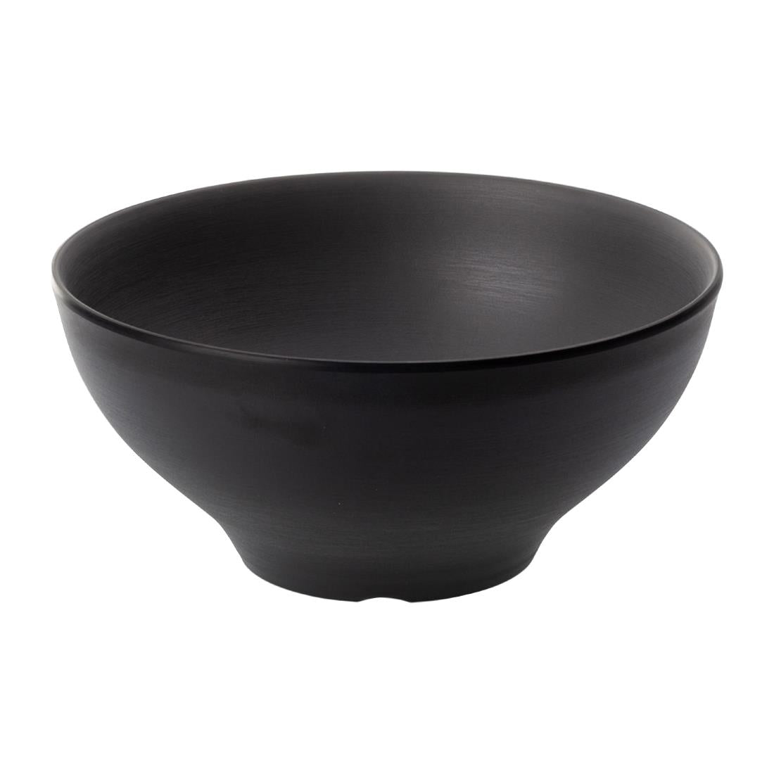 Coucou Dual Colour Round Bowl 210mm - Grey & Black (12 Pack) (Colour: Grey & Black | Pack of 12 | 210mm / 8.2" | Melamine material) • PAS-DU568