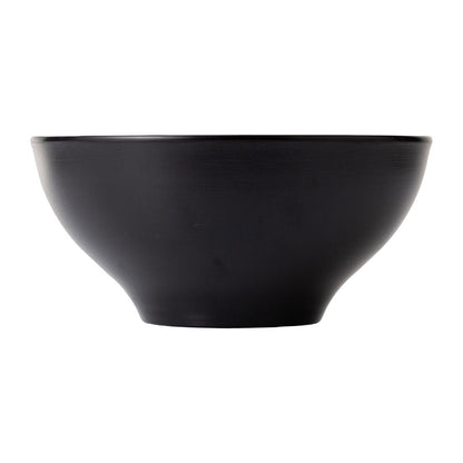 Coucou Dual Colour Round Bowl 210mm - White & Black (12 Pack) (Colour: White & Black | Pack of 12 | 210mm / 8.2" | Melamine material) • PAS-DU569