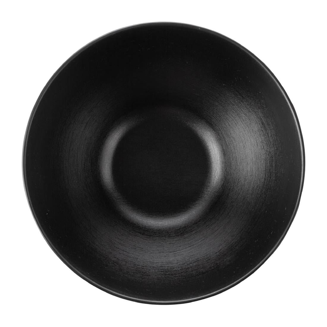Coucou Dual Colour Round Bowl 210mm - Black (12 Pack) (Colour: Black & Black | Pack of 12 | 210mm / 8.2" | Melamine material) • PAS-DU570