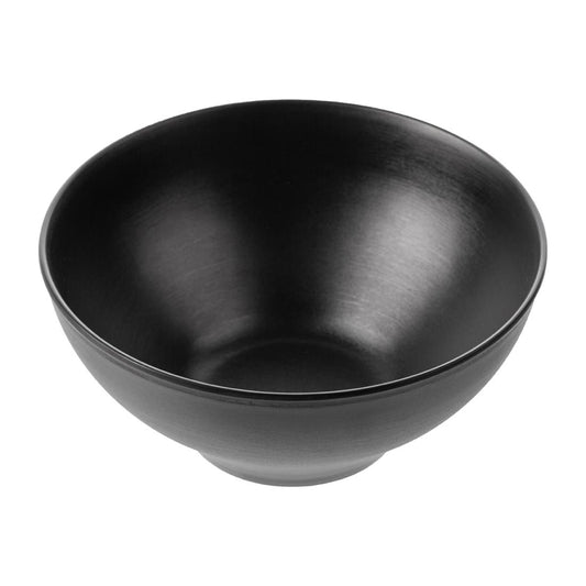 Coucou Dual Colour Round Bowl 210mm - Black (12 Pack) (Colour: Black & Black | Pack of 12 | 210mm / 8.2" | Melamine material) • PAS-DU570