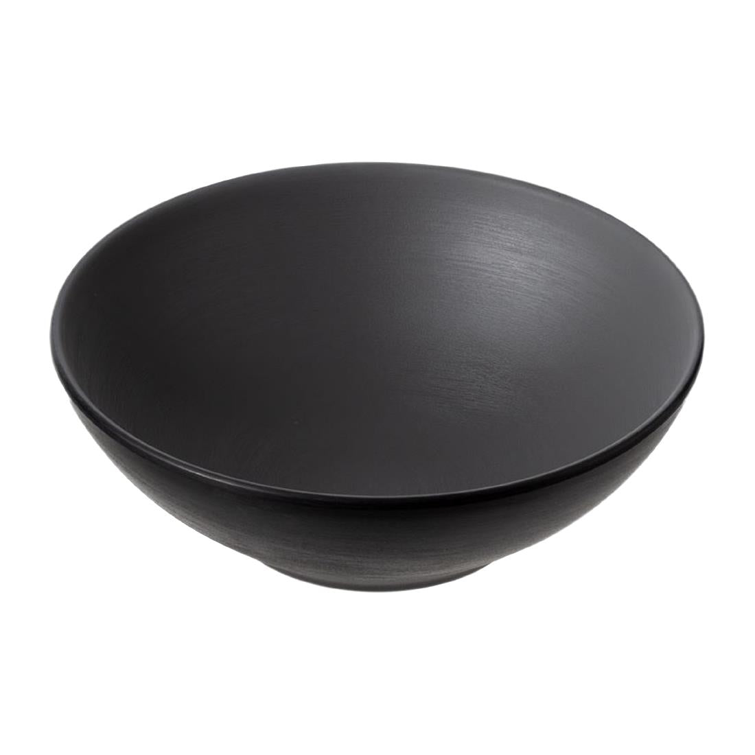 Coucou Dual Colour Round Bowl 187mm - Grey & Black (12 Pack) (Colour: Grey & Black | Pack of 12 | 187mm / 7.3" | Melamine material) • PAS-DU573