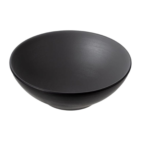 Coucou Dual Colour Round Bowl 187mm - Grey & Black (12 Pack) (Colour: Grey & Black | Pack of 12 | 187mm / 7.3" | Melamine material) • PAS-DU573