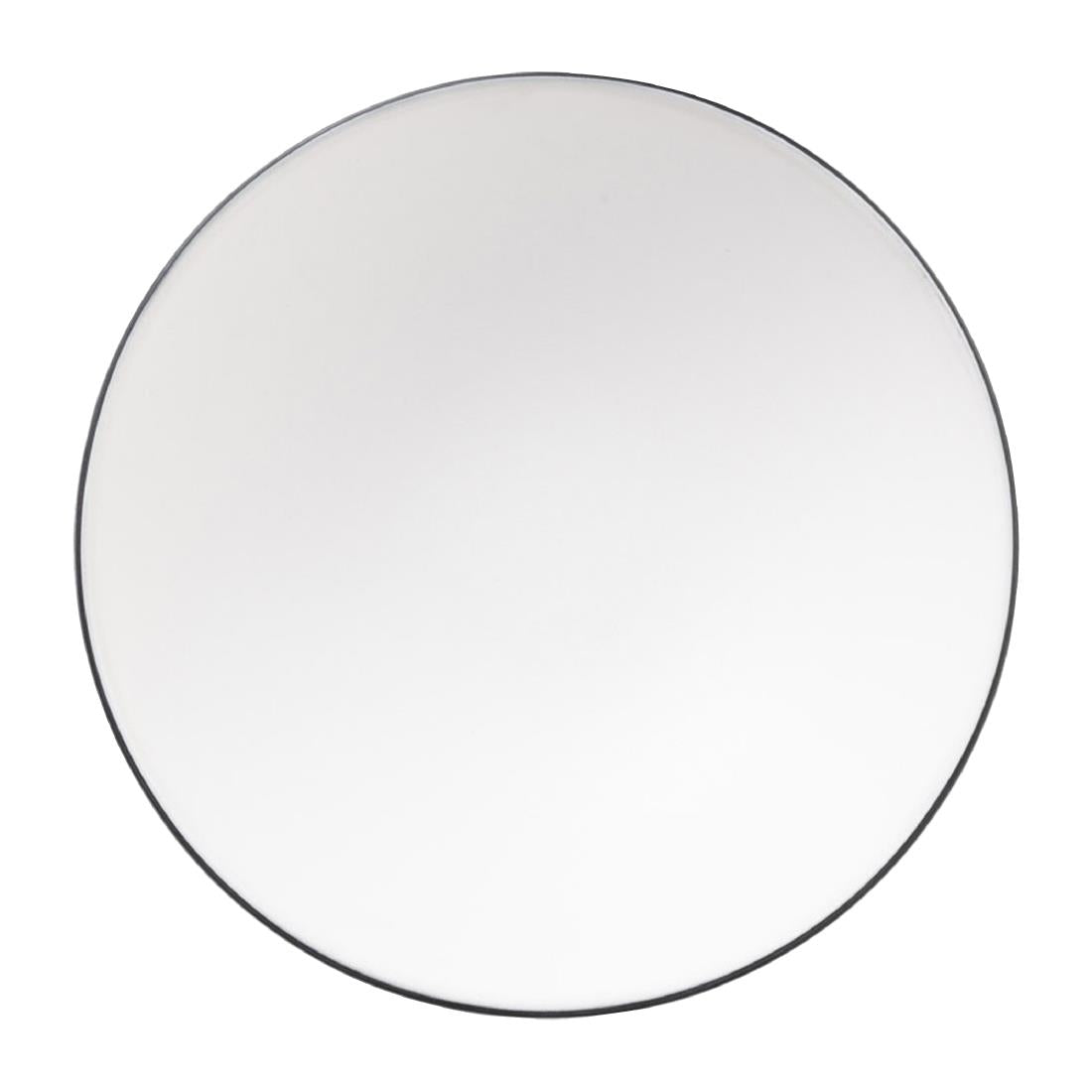 Coucou Dual Colour Round Bowl 187mm - White & Black (12 Pack) (Colour: White & Black | Pack of 12 | 187mm / 7.3" | Melamine material) • PAS-DU574